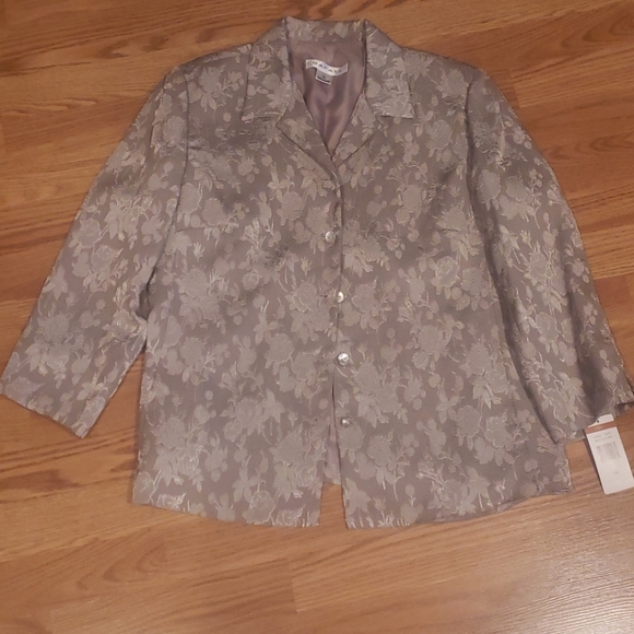 New Gold tone Rafael blazer size 14 - Picture 1 of 7